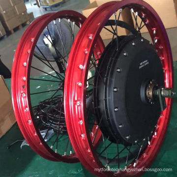 Colorful motorcycle rims 18inch 19inch QS273 8000W Electric Motorcycle Hub Motor Conversion Kits